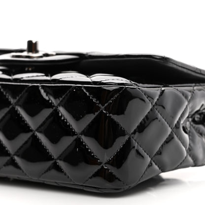 Chanel Patent Calfskin Quilted Mini Rectangular Flap Black 10 of 11