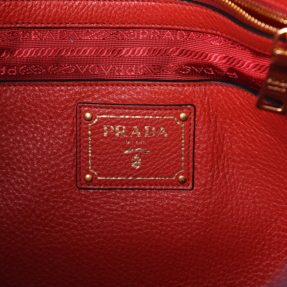 Prada Vitello Phenix Tote Rosso 5 of 8