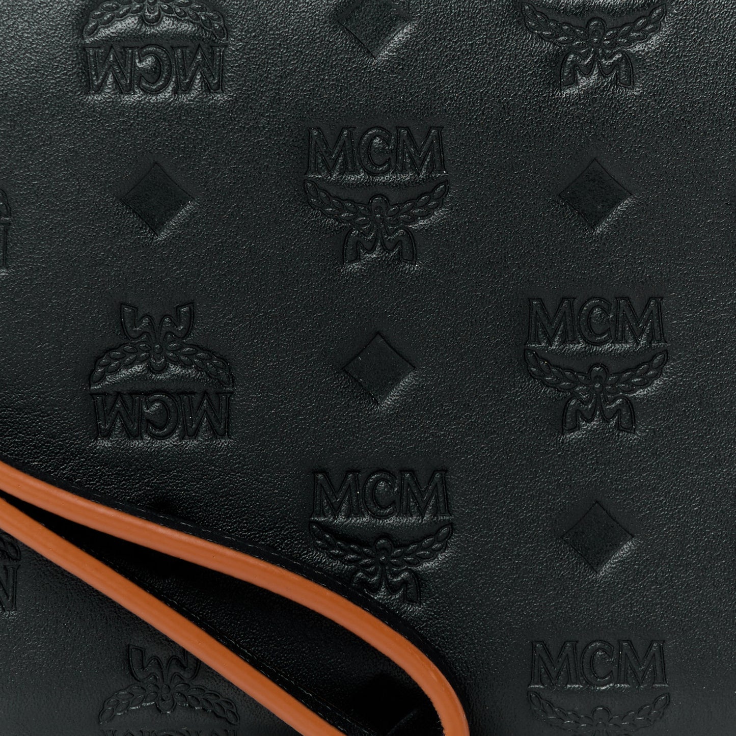 Calfskin Ottomar Monogram Large Aren Zip Wallet Black