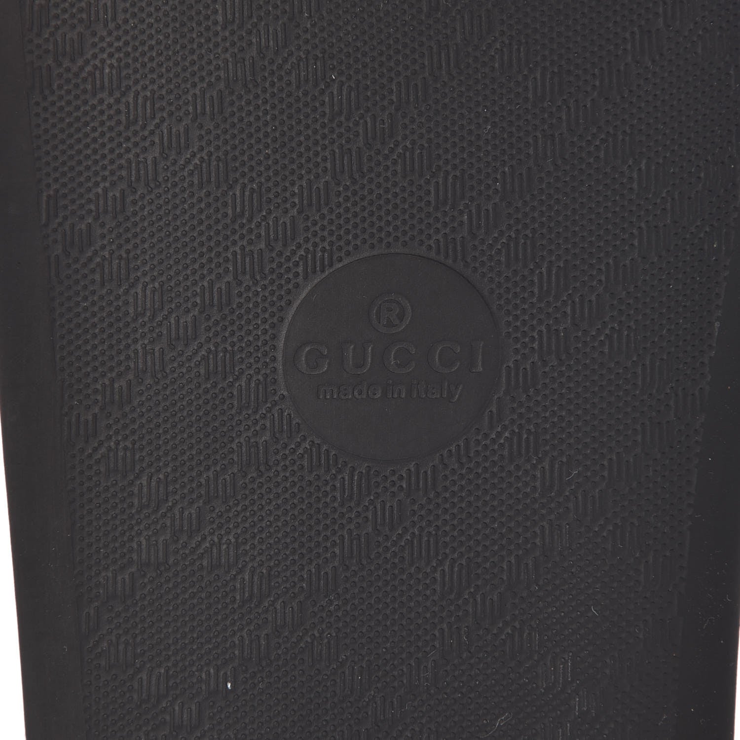 Gucci Calfskin Embellished Pursuit Slide Sandals 39 Black 6 of 6