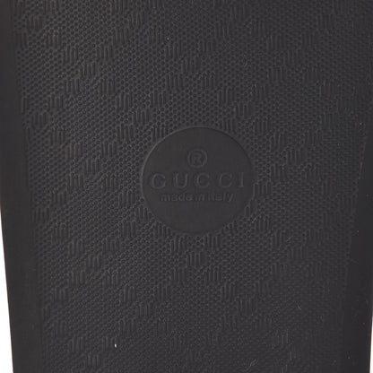 Gucci Calfskin Embellished Pursuit Slide Sandals 39 Black 6 of 6