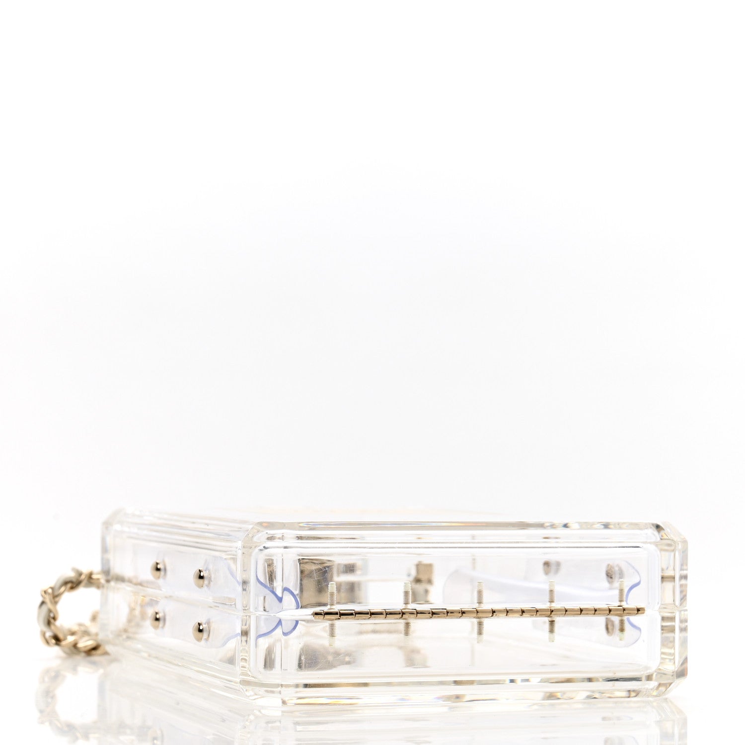 Chanel Transluscent Plexiglass Perfume Bottle Clutch 4 of 11
