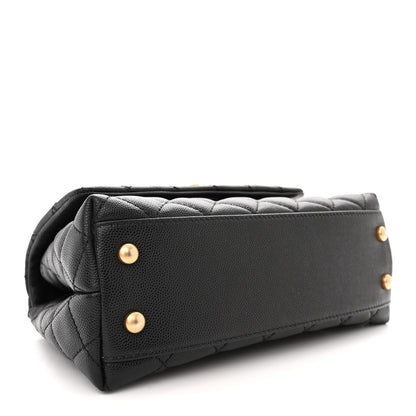 Chanel Caviar Quilted Mini Coco Handle Flap Black 4 of 10