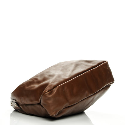 Gucci Calfskin Large Horsebit Chain Hobo Brown 4 of 8