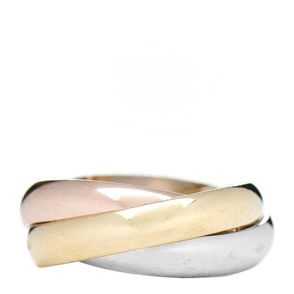 Cartier 18K Pink Yellow White Gold Classic Les Must De Cartier Trinity Ring 49 4.75 3 of 4