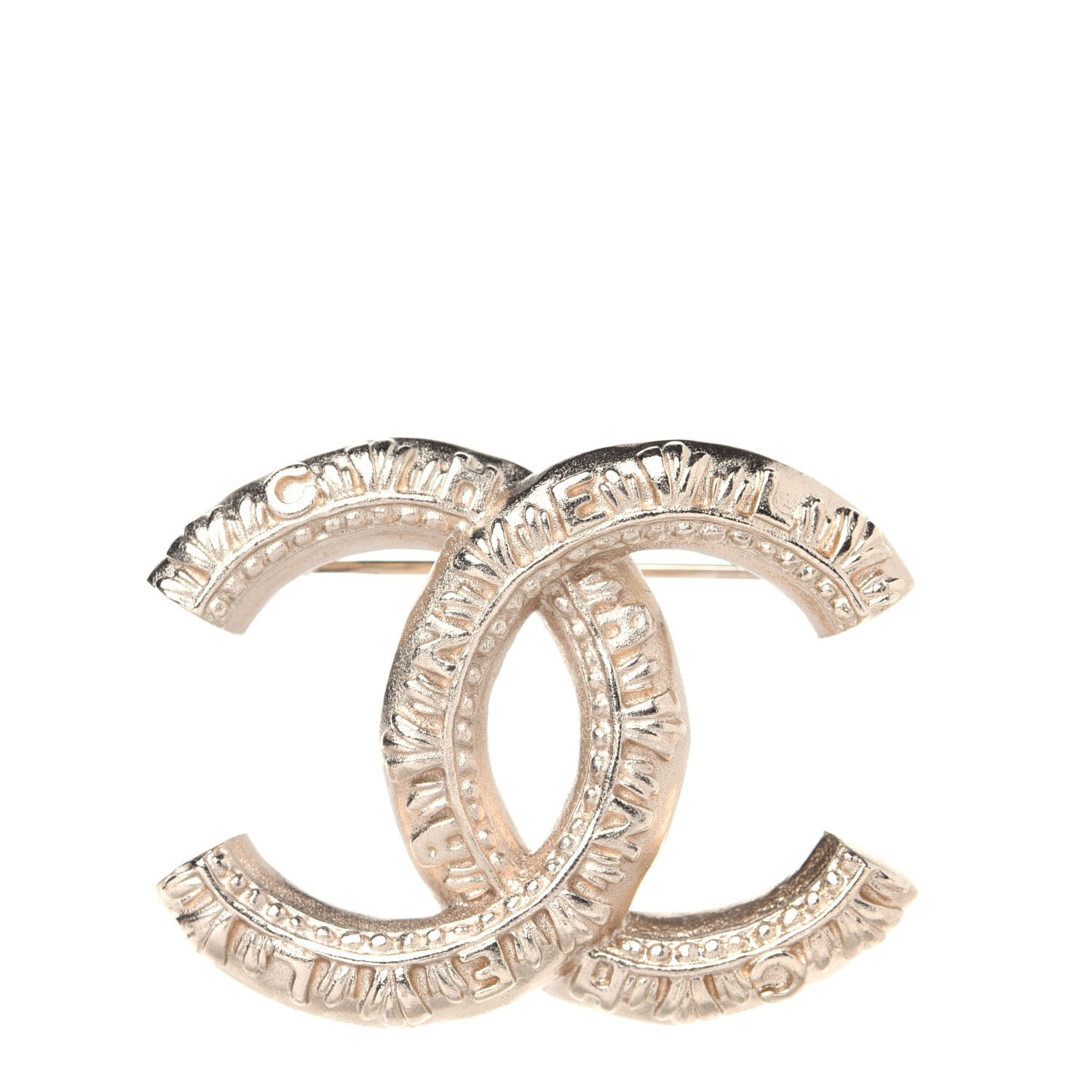Chanel CC Logo Brooch Gold 1 of 7
