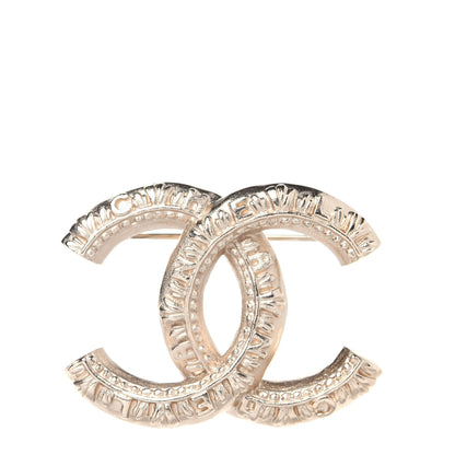 Chanel CC Logo Brooch Gold 1 of 7