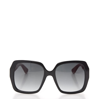 Gucci Acetate Square Frame GG0096S Sunglasses Black Red 2 of 7