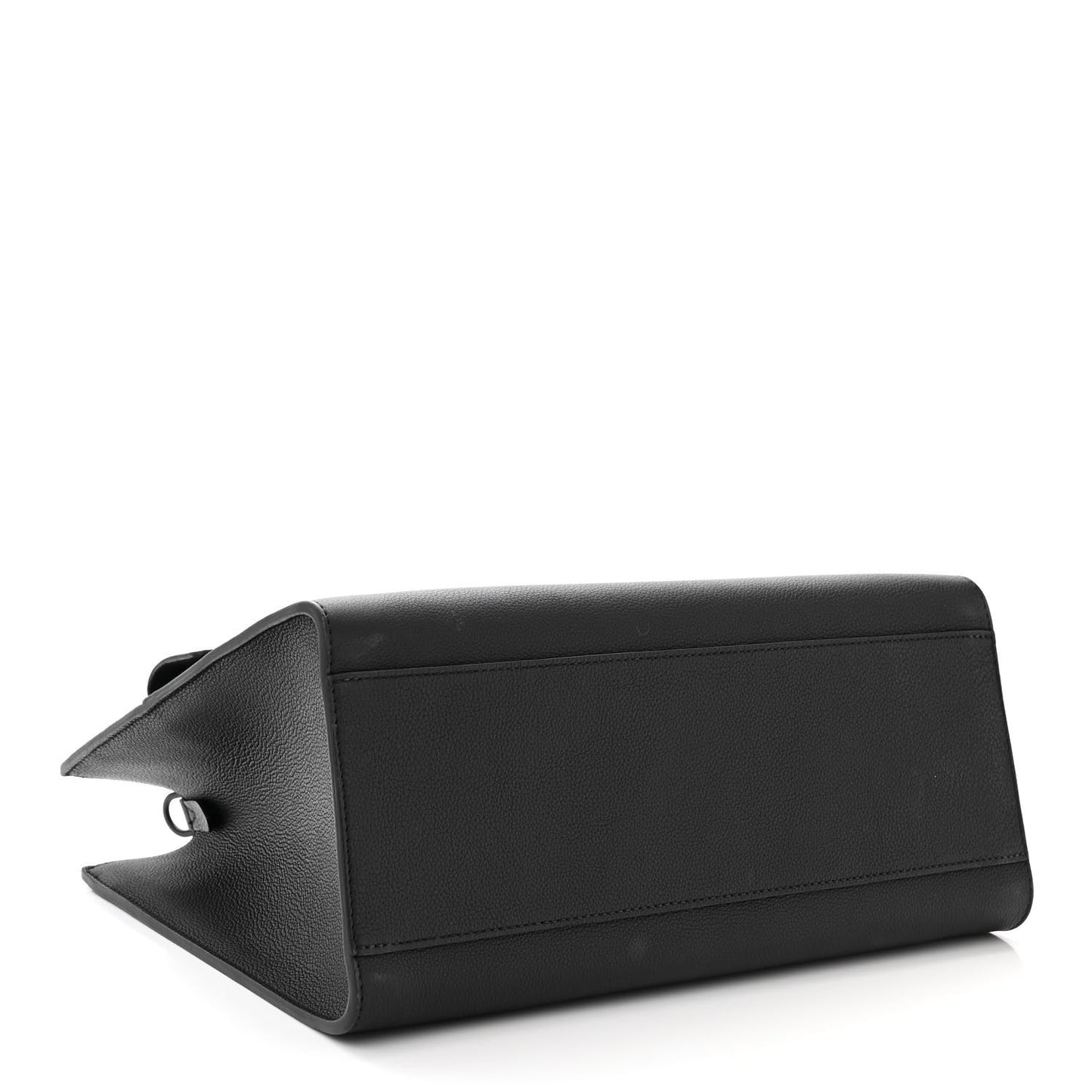 Soft Calfskin Lockme Tote MM Black