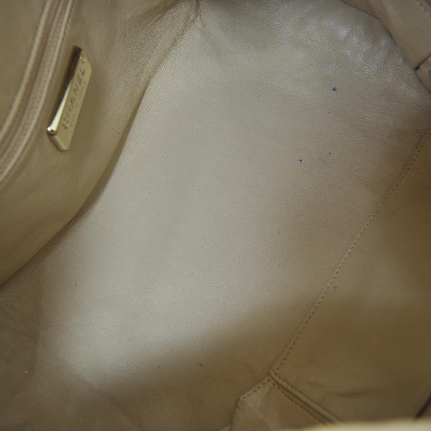 Chanel Luxe Ligne Medium Bowler Tote Metallic Gold 6 of 10