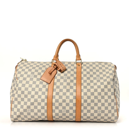 Louis Vuitton Damier Azur Keepall 50 1 of 11