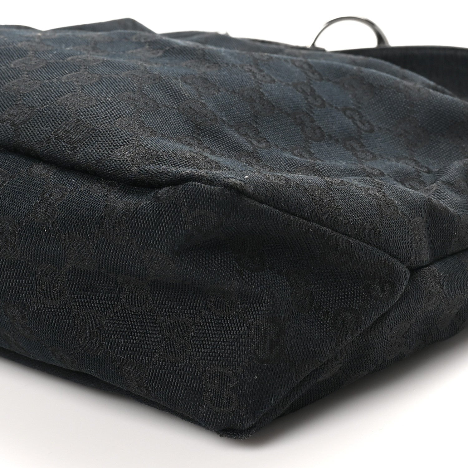 Gucci Monogram Medium Horsebit Chain Hobo Black 10 of 10