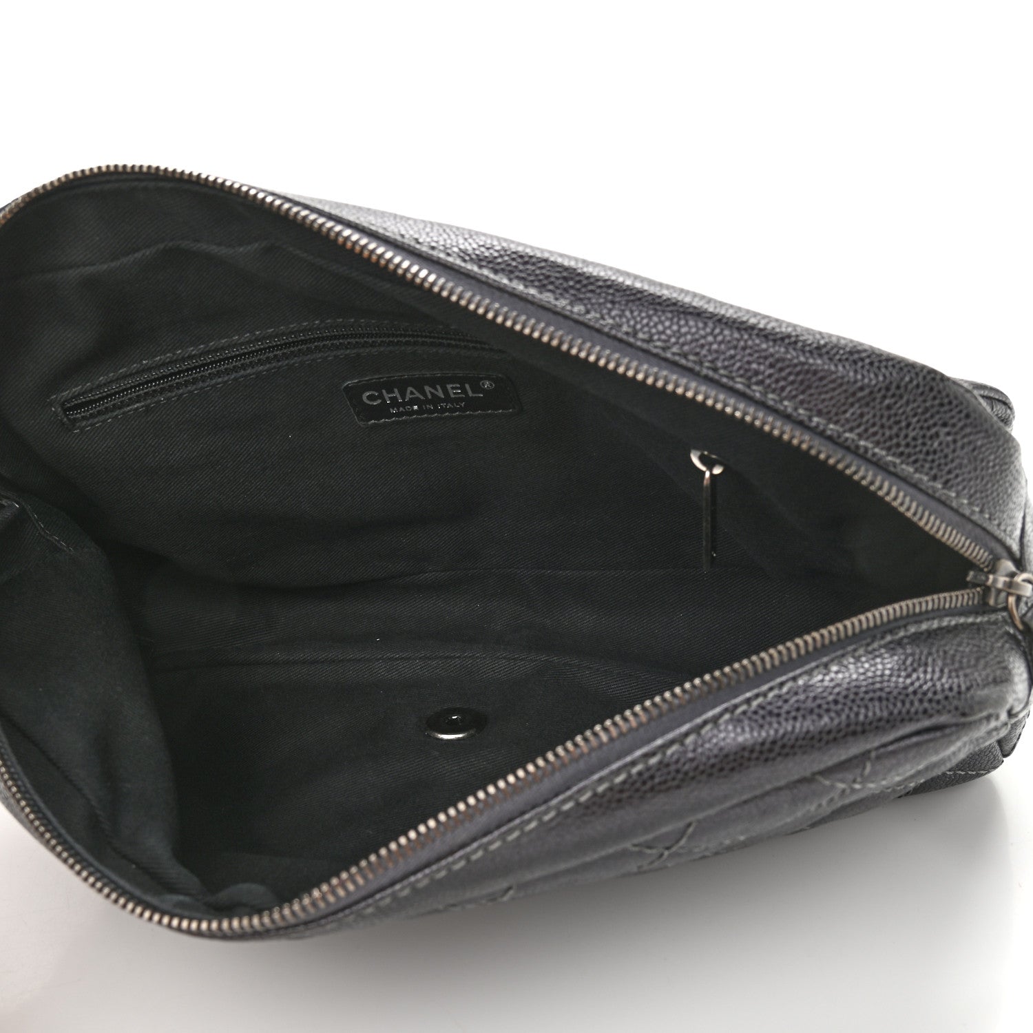 Chanel Iridescent Caviar Quilted Large Chic Flap Grey 4 of 8