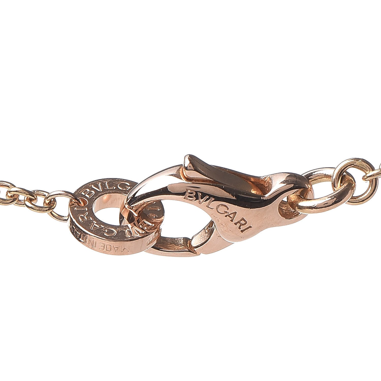 Bulgari 18K Rose Gold Black Ceramic B.Zero1 Pendant Necklace 5 of 6