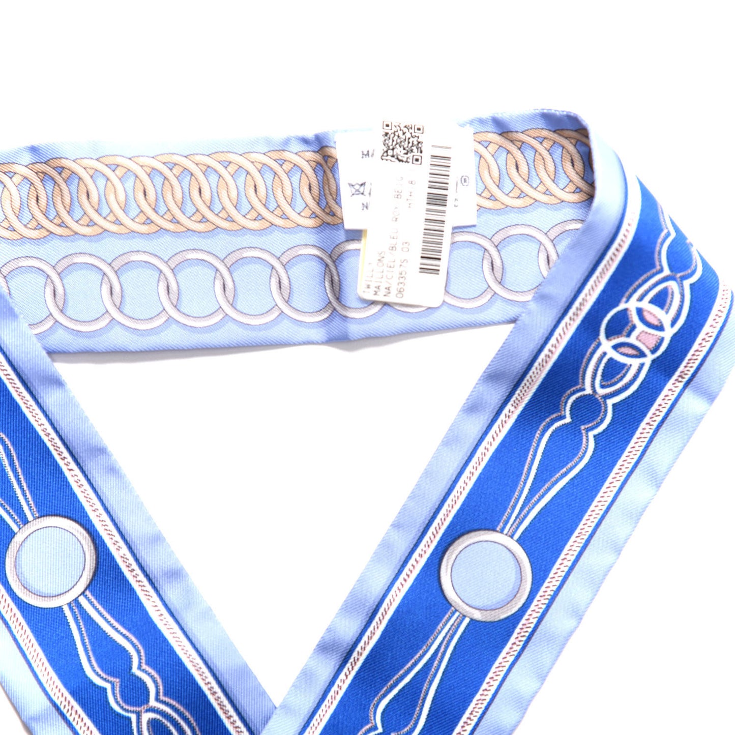 Silk Maillons Twilly Ciel Bleu Roy Beige