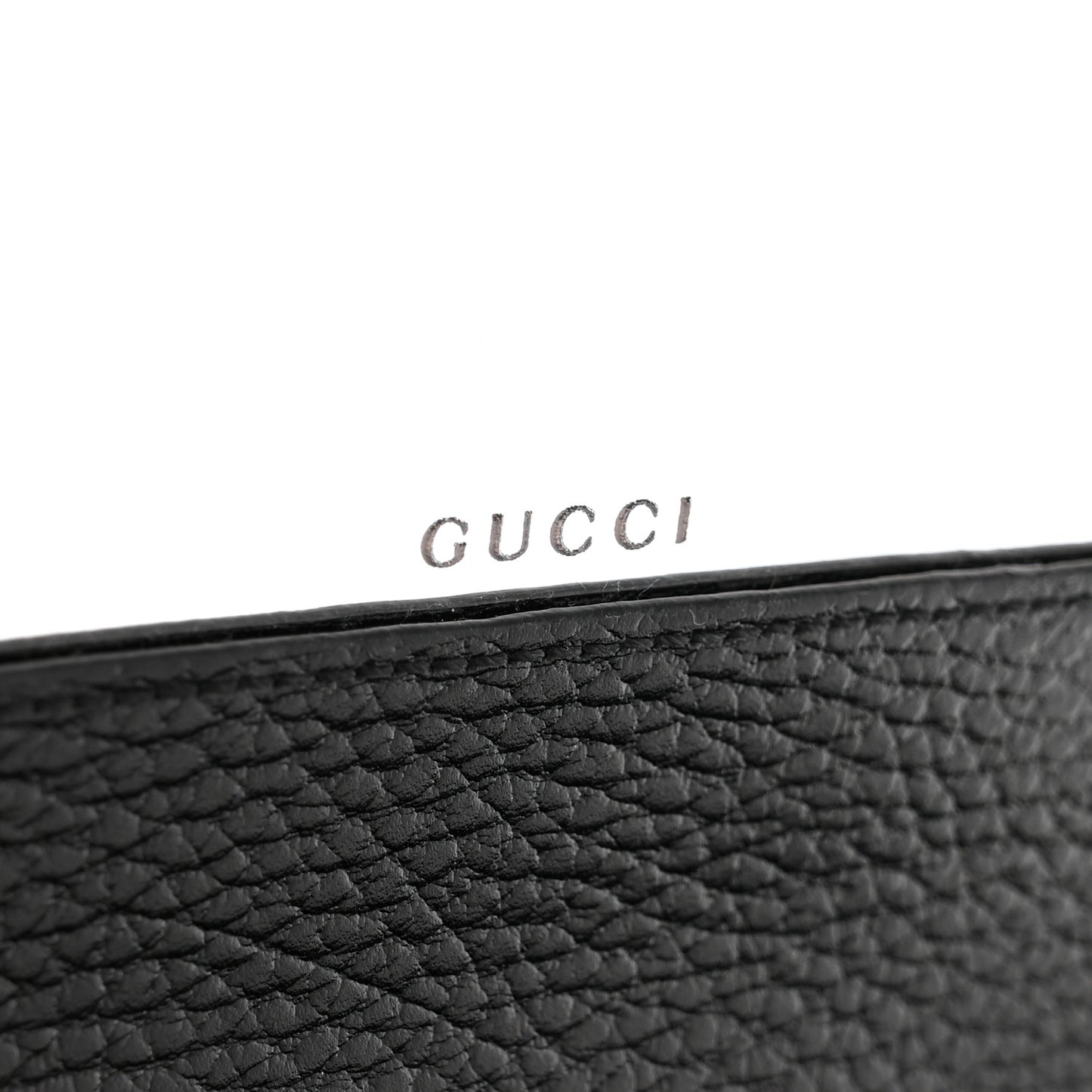 Calfskin Mini GG Marmont Chain Wallet Black