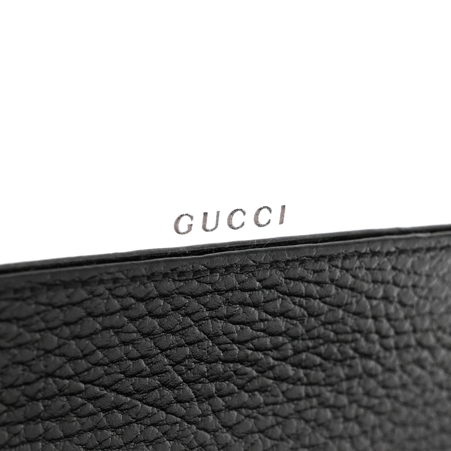 Gucci Calfskin Mini GG Marmont Chain Wallet Black 6 of 12