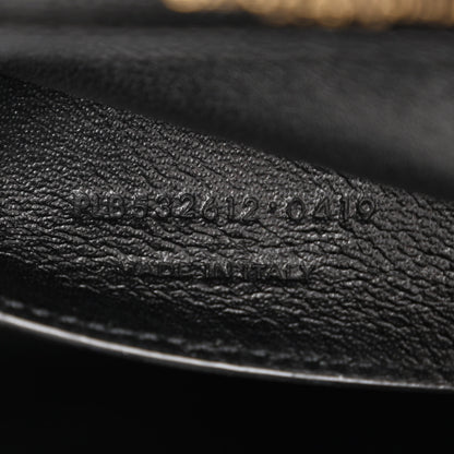 Saint Laurent Grain De Poudre Matelasse Monogram Medium Vicky Chain Bag Black 7 of 11