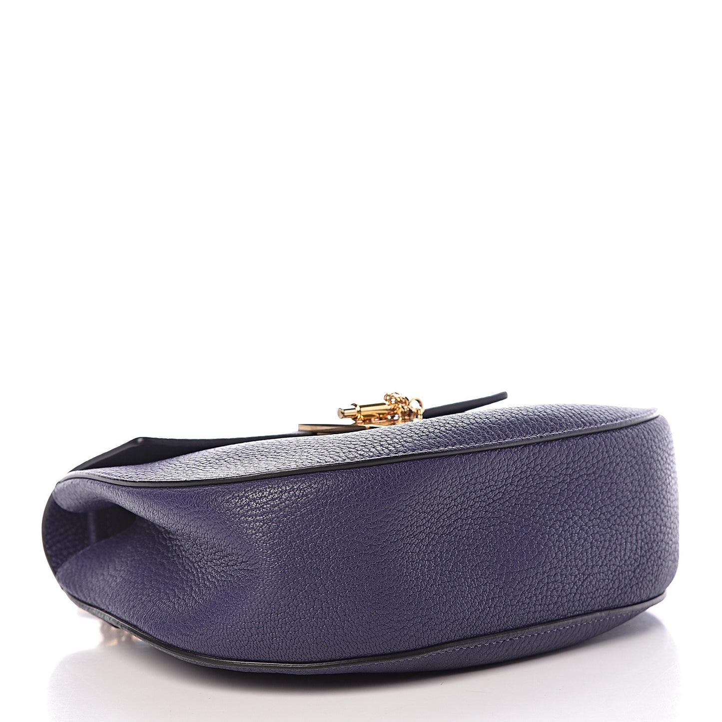 Grained Lambskin Mini Drew Shoulder Bag Royal Navy