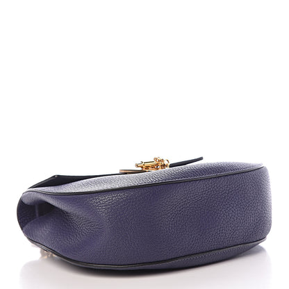 Chloe Grained Lambskin Mini Drew Shoulder Bag Royal Navy 4 of 11