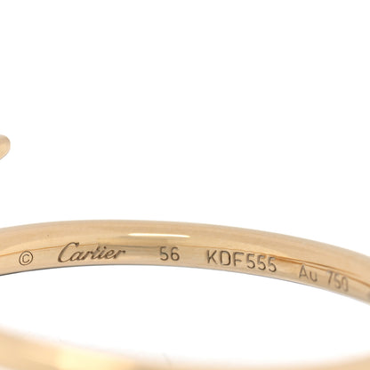 Cartier 18K Yellow Gold Small Juste Un Clou Ring 56 7.5 4 of 5