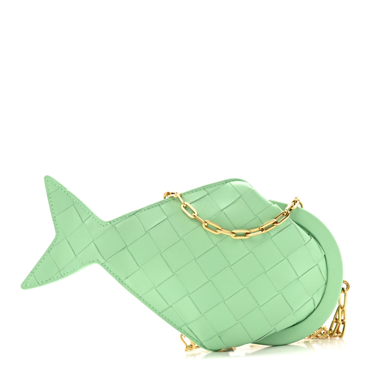 Nappa Intrecciato Fish Pouch On Chain Siren