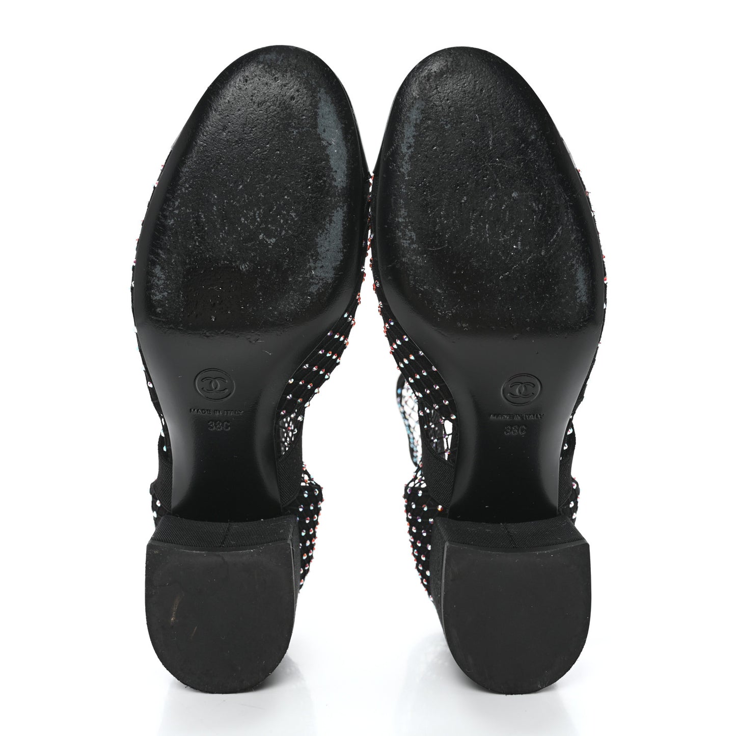 Resille Strass Kid Suede Patent Mary Jane Short Boots 38 Black