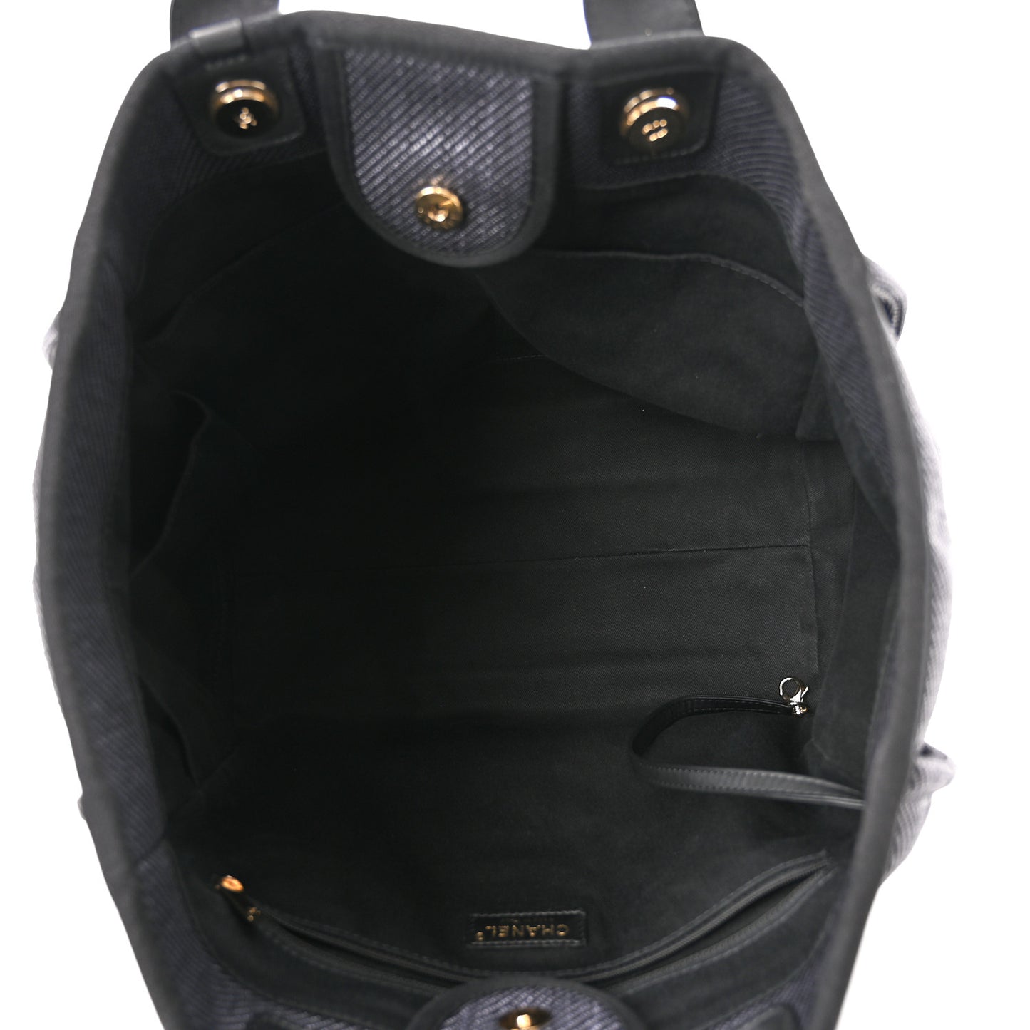 Canvas Medium Deauville Tote Black