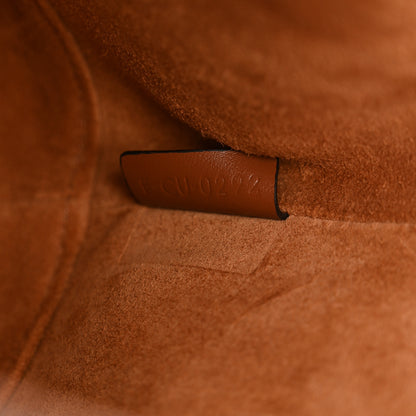 Celine Smooth Calfskin Small Cuir Triomphe Bucket Bag Tan 7 of 11