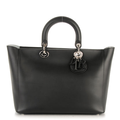 Christian Dior Calfskin Large Diorissimo Tote Black 1 of 15