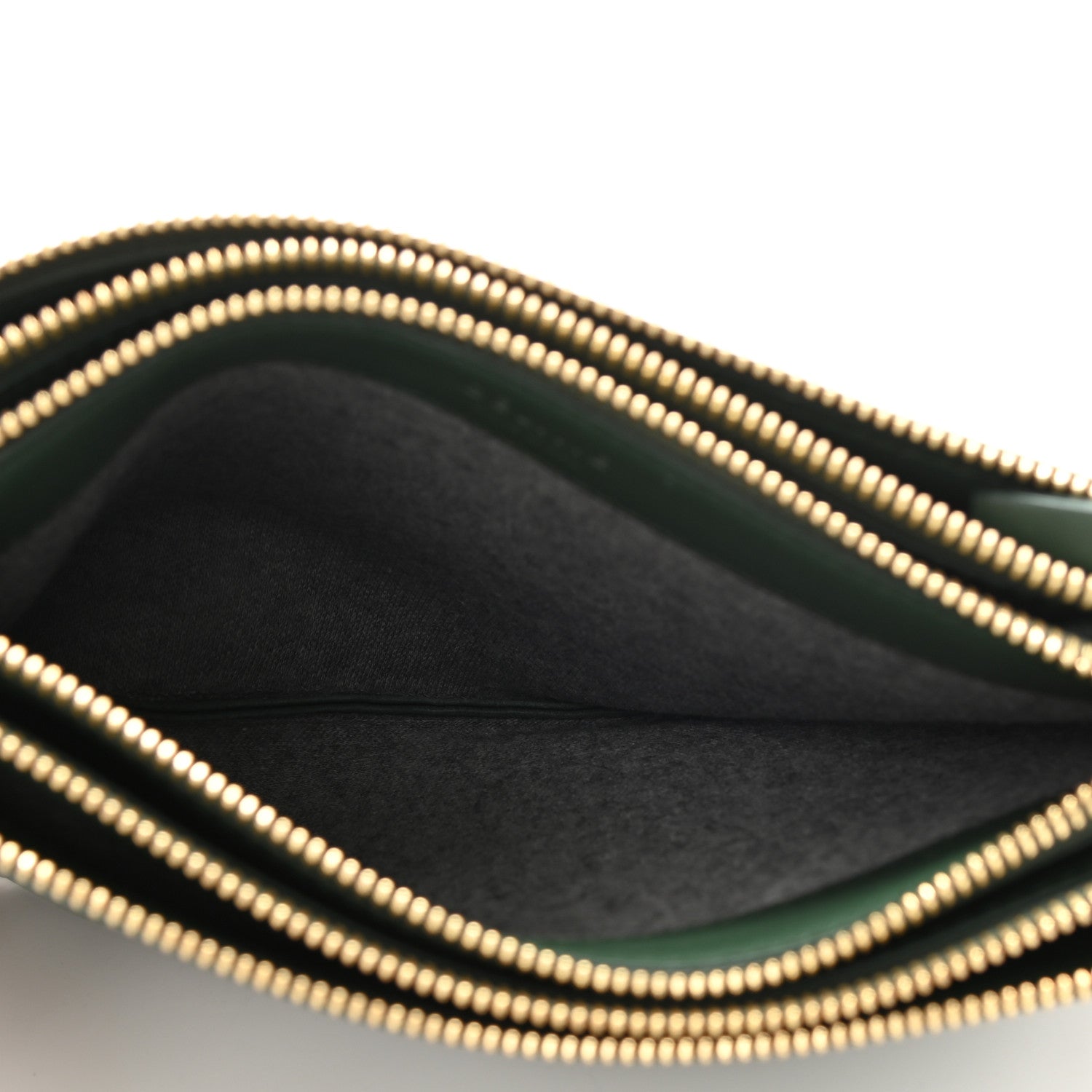 Celine Lambskin Small Trio Crossbody Bag Dark Green 5 of 8