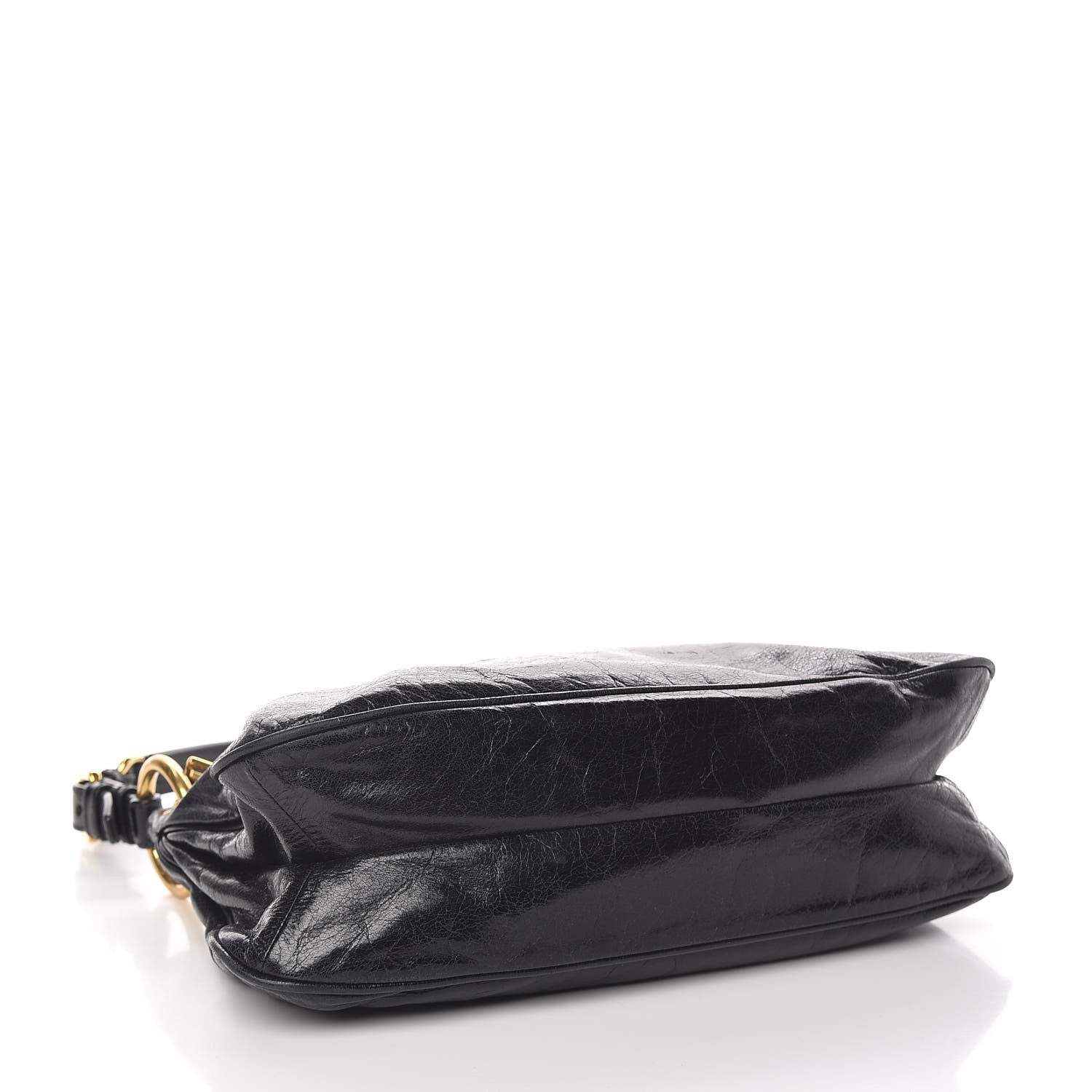 Prada Vitello Shine Shoulder Bag Black 4 of 10