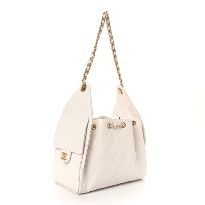 Chanel Caviar Quilted Small Chanel 25 Handbag White 2 of 11