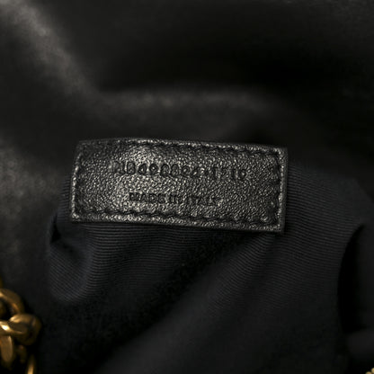 Saint Laurent Lambskin Matelasse Monogram Medium Niki Chain Satchel Black 8 of 11
