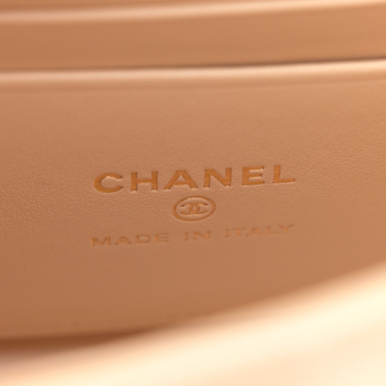 Chanel Caviar Quilted Coco Handle Clutch With Chain Beige 6 of 11