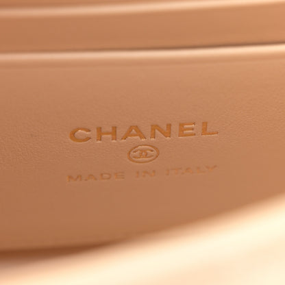Chanel Caviar Quilted Coco Handle Clutch With Chain Beige 6 of 11