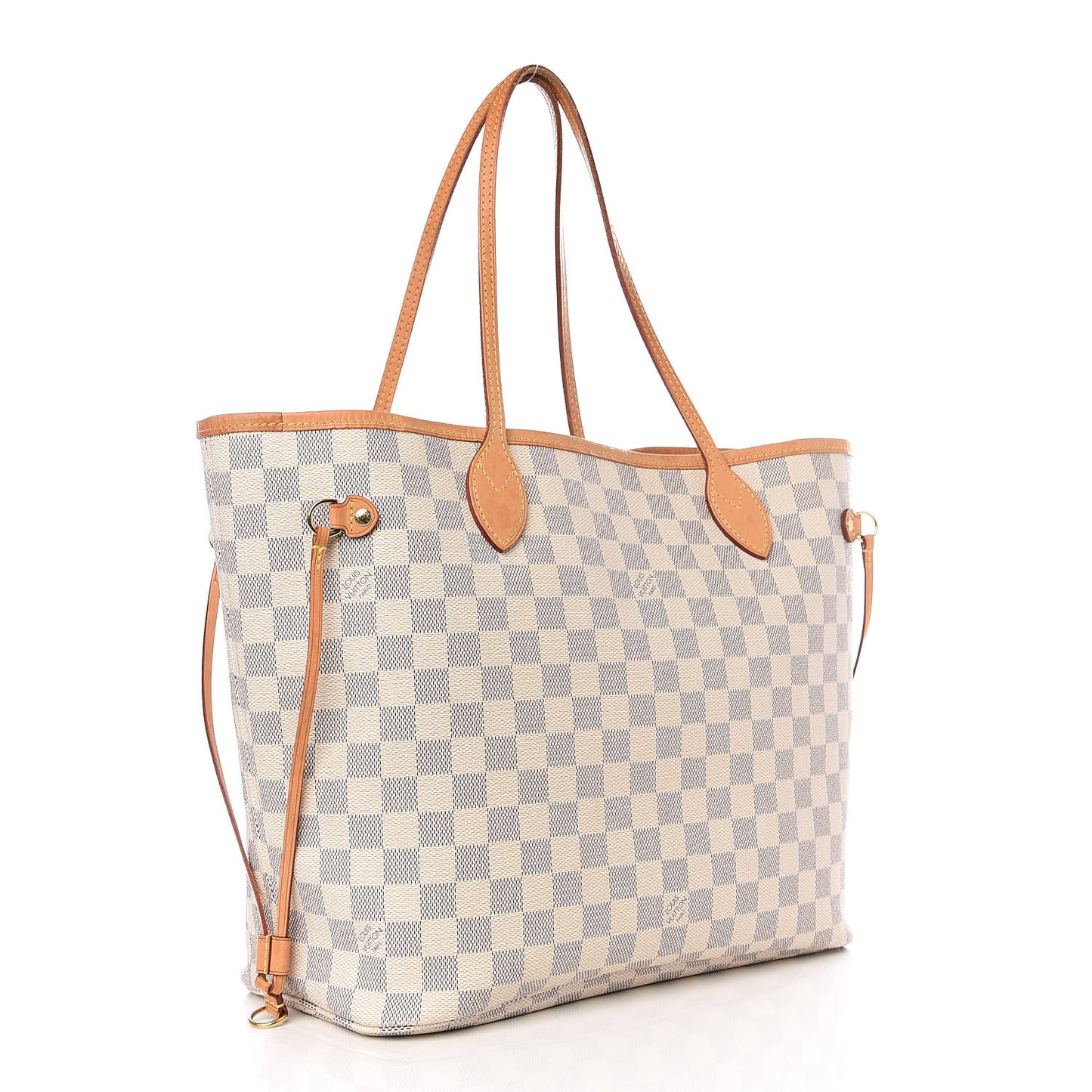 Damier Azur Neo Neverfull MM Rose Ballerine