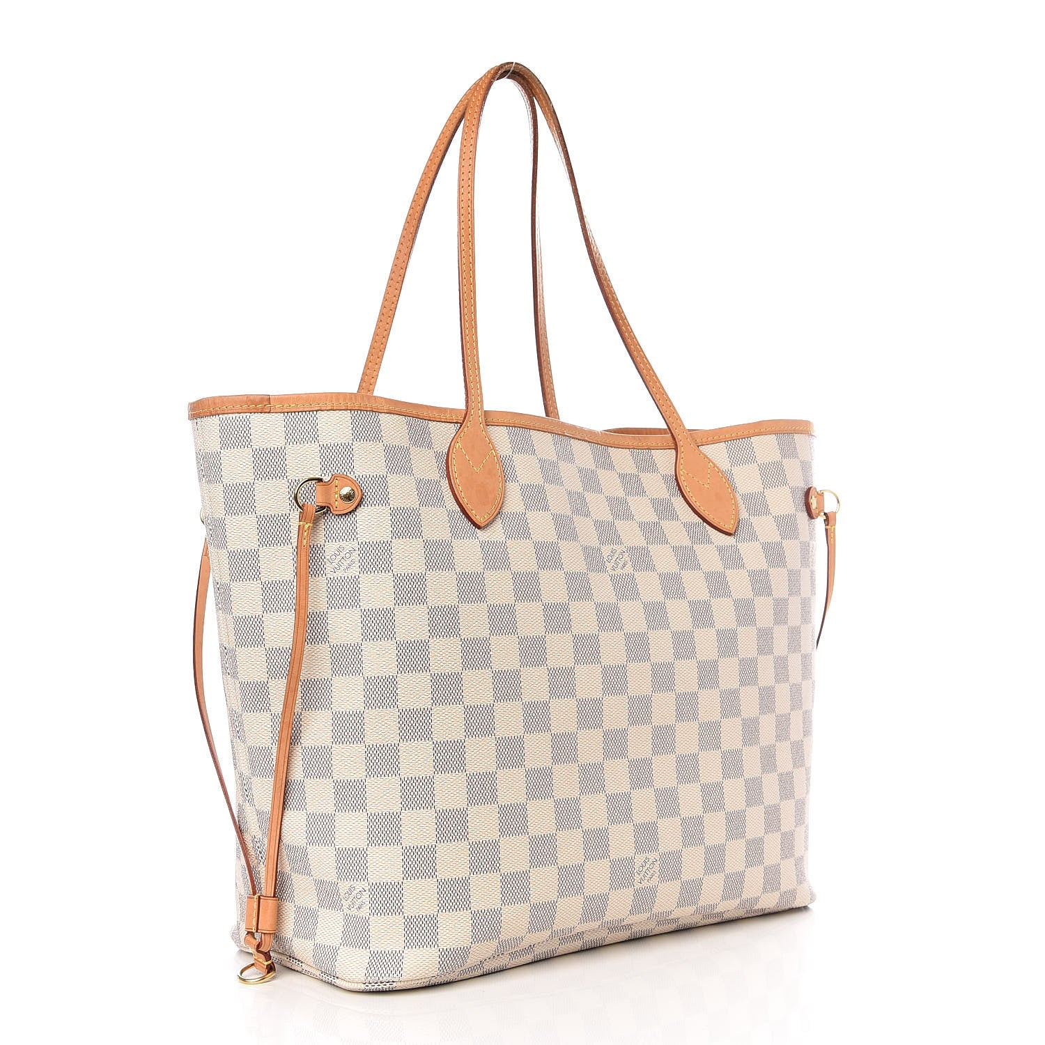 Louis Vuitton Damier Azur Neo Neverfull MM Rose Ballerine 2 of 8