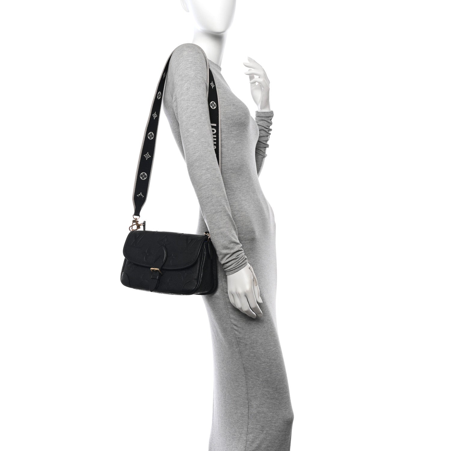 Louis Vuitton Empreinte Monogram Giant Diane Black 2 of 10