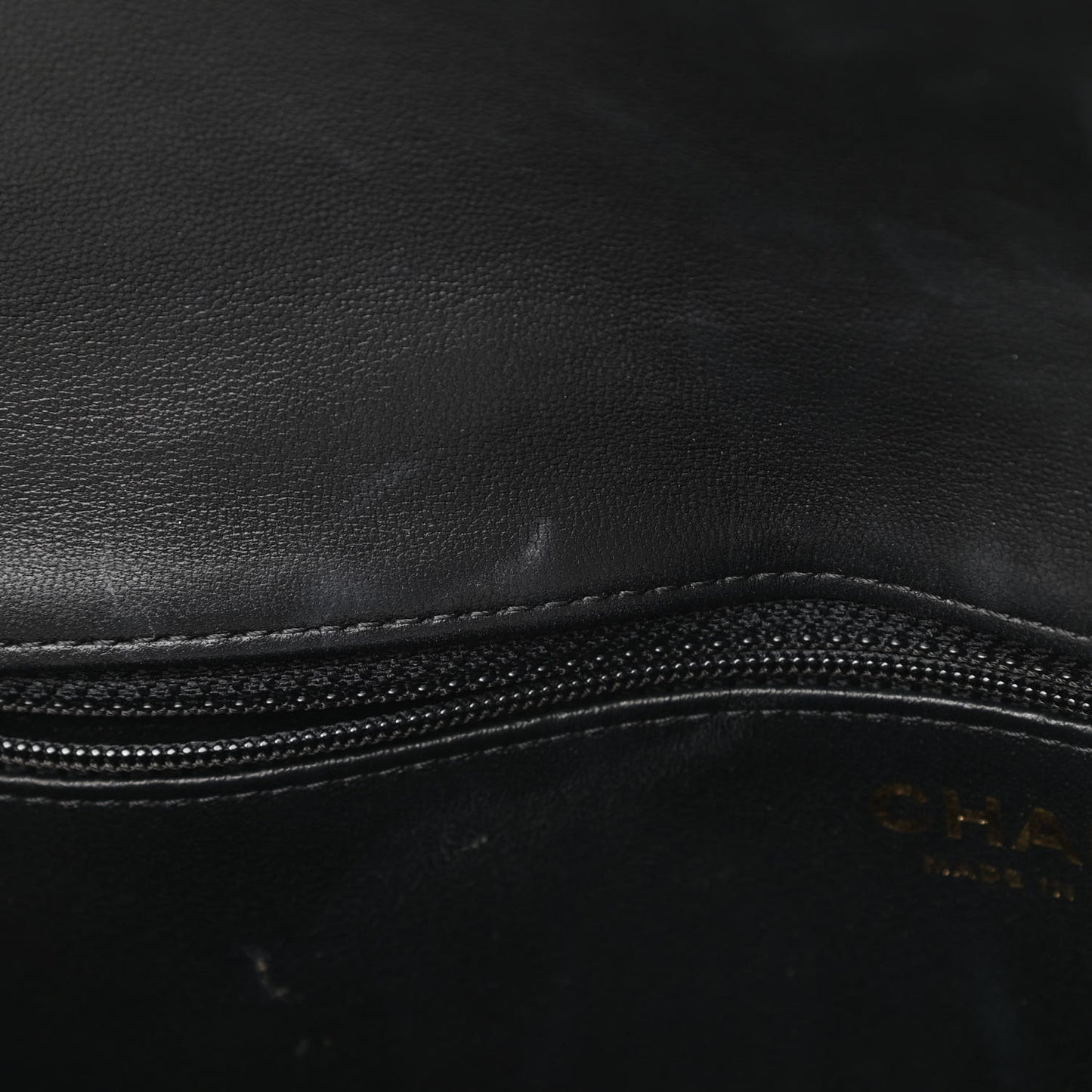 Lambskin Quilted Flap Clutch Black