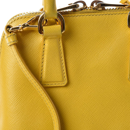 Prada Saffiano Lux Mini Promenade Tote Yellow 22 of 25