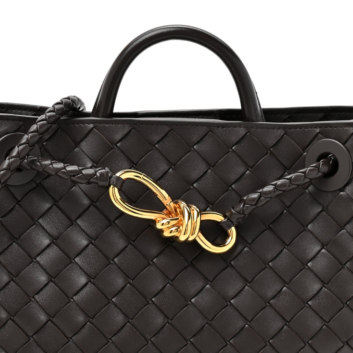 Nappa Intrecciato Small Andiamo Shoulder Bag Fondant