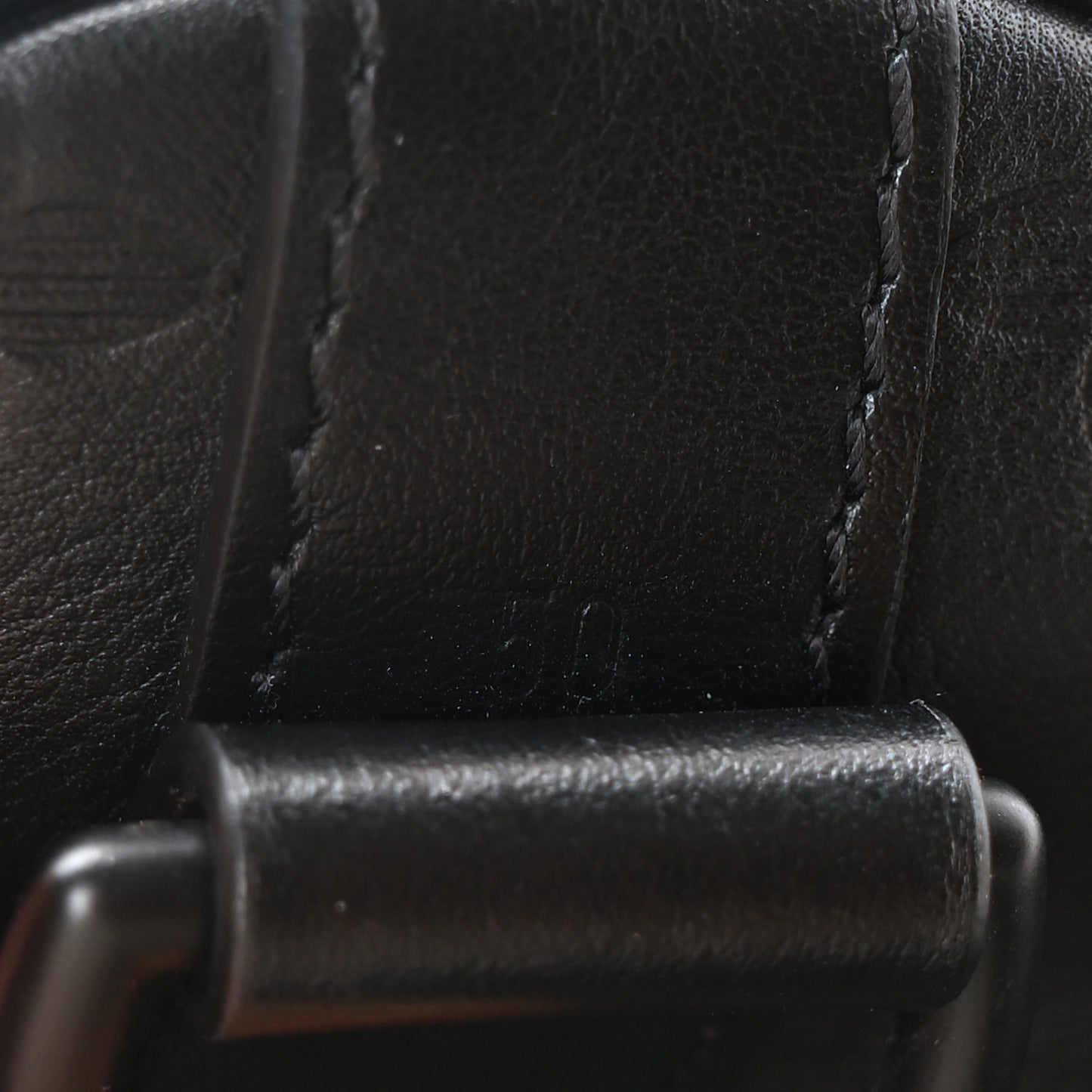 Calfskin Shadow Monogram Keepall Bandouliere 50 Black