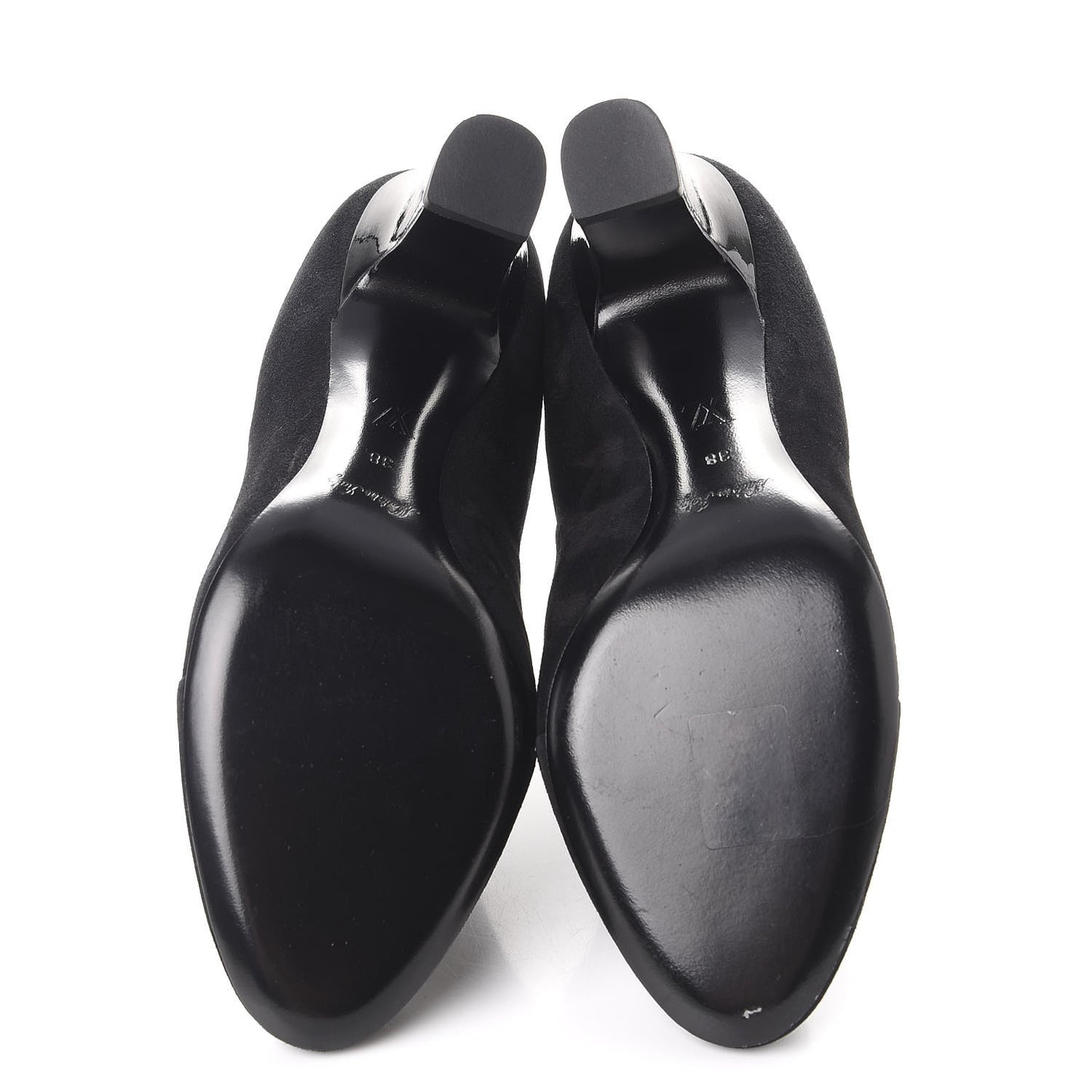 Suede Monogram Uniformes Cap Toe Chelsea 75mm Ankle Boots 38 Black