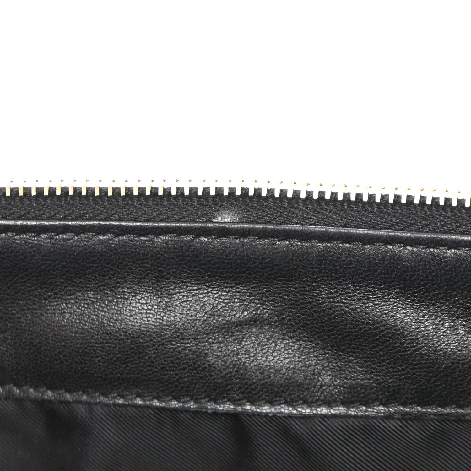 Saint Laurent Lambskin Quilted Gaby Cosmetic Pouch Black 10 of 12