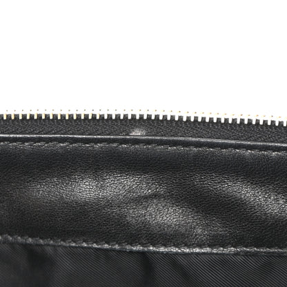 Saint Laurent Lambskin Quilted Gaby Cosmetic Pouch Black 10 of 12