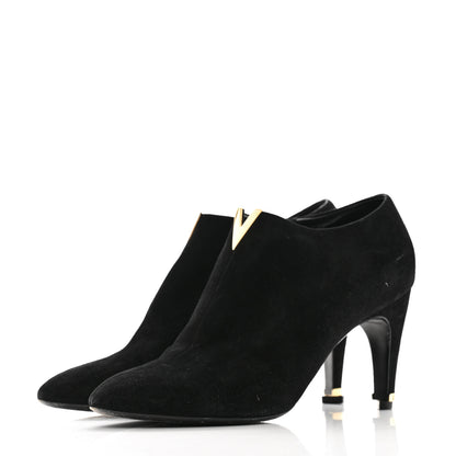 Louis Vuitton Suede Bahiana Ankle Boots 37 Black 4 of 9