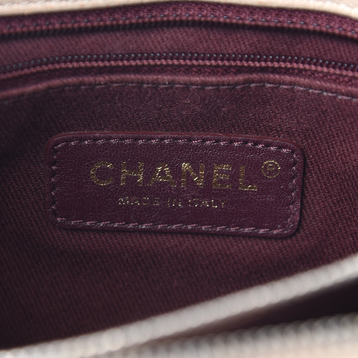 Chanel Shiny Sheepskin Quilted Small Trapezio Flap Beige 5 of 12