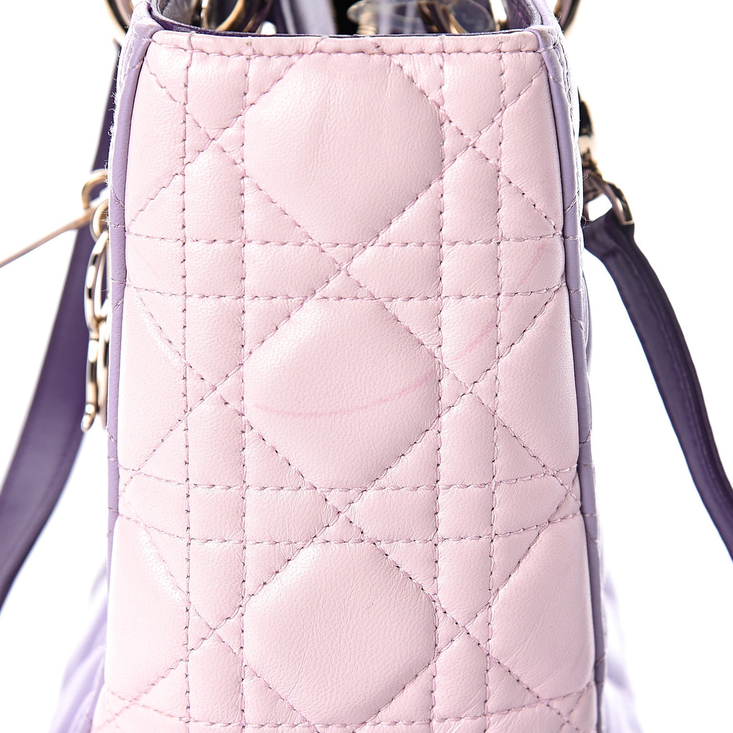Lambskin Cannage Medium Tri-Color Lady Dior