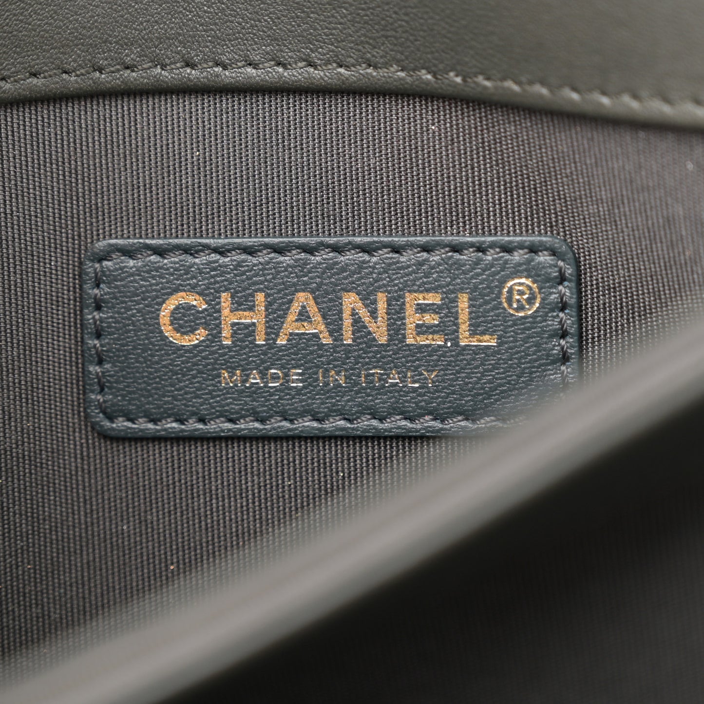 Lambskin CC Antico Flap Dark Khaki
